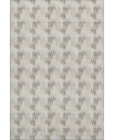 Dalyn Soft Essentials Machine Washable Se5 5'x7'6" Area Rug In Gray