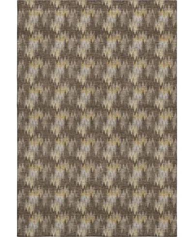 Dalyn Soft Essentials Machine Washable Se5 5'x7'6" Area Rug In Brown