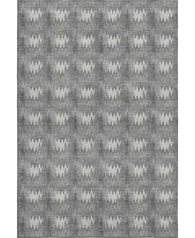 Dalyn Soft Essentials Machine Washable Se5 5'x7'6" Area Rug In Gray