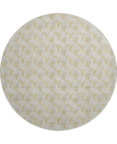 Dalyn Soft Essentials Machine Washable Se5 8'x8' Round Area Rug In Animal Print