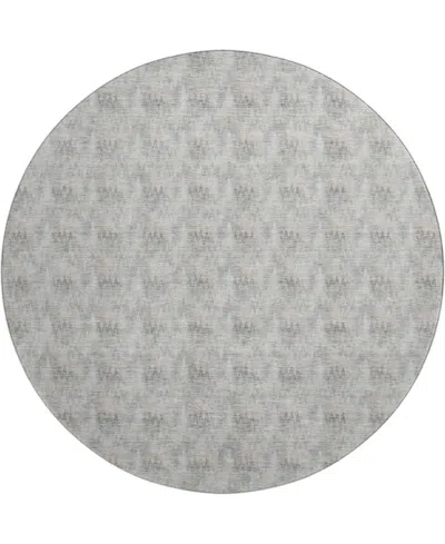 Dalyn Soft Essentials Machine Washable Se5 8'x8' Round Area Rug In Gray