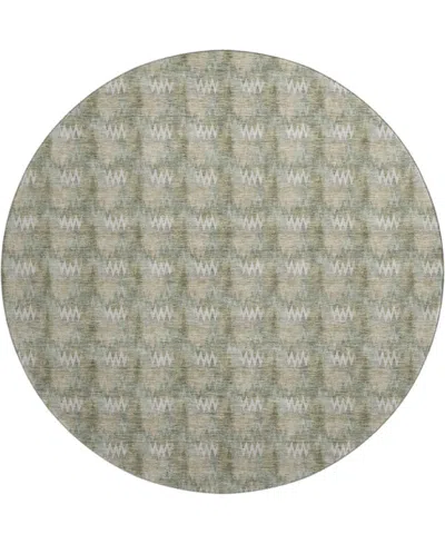 Dalyn Soft Essentials Machine Washable Se5 8'x8' Round Area Rug In Green
