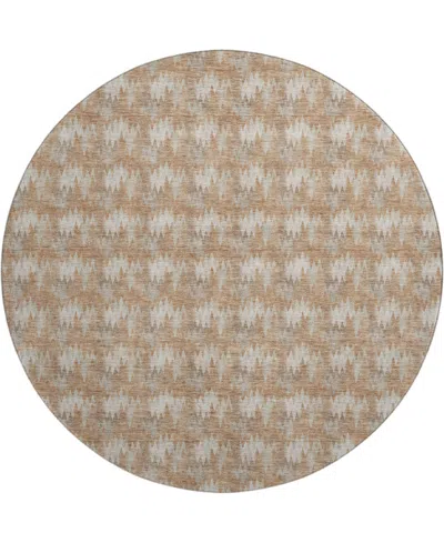 Dalyn Soft Essentials Machine Washable Se5 8'x8' Round Area Rug In Brown