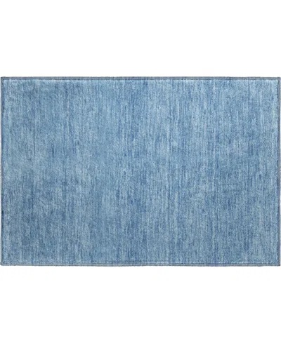 Dalyn Soft Essentials Machine Washable Se6 1'8"x2'6" Area Rug In Blue