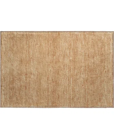 Dalyn Soft Essentials Machine Washable Se6 1'8"x2'6" Area Rug In Brown