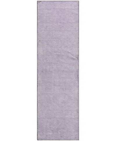 Dalyn Soft Essentials Machine Washable Se6 2'3"x7'6" Runner Area Rug In Purple
