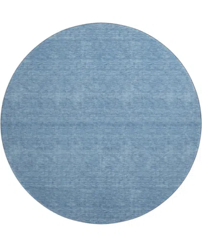 Dalyn Soft Essentials Machine Washable Se6 8'x8' Round Area Rug In Blue