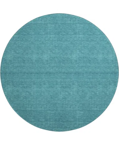 Dalyn Soft Essentials Machine Washable Se6 8'x8' Round Area Rug In Blue