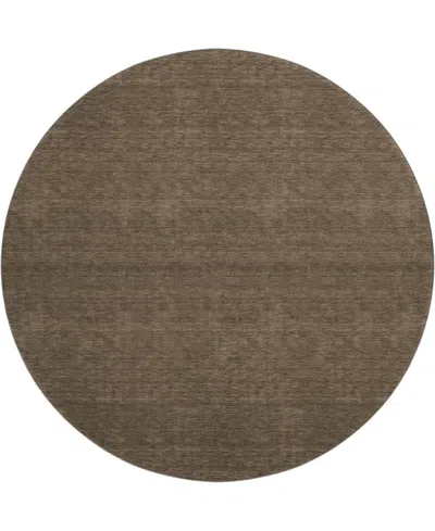 Dalyn Soft Essentials Machine Washable Se6 8'x8' Round Area Rug In Animal Print