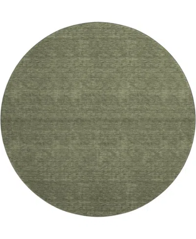 Dalyn Soft Essentials Machine Washable Se6 8'x8' Round Area Rug In Green