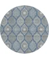 Dalyn Solace Sl1 8'x8' Round Area Rug In Blue