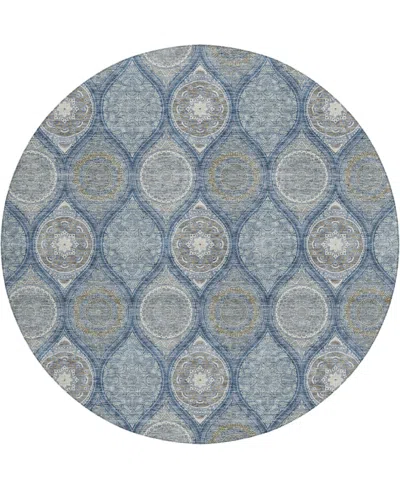 Dalyn Solace Sl1 8'x8' Round Area Rug In Blue
