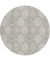 Dalyn Solace Sl1 8'x8' Round Area Rug In Gray
