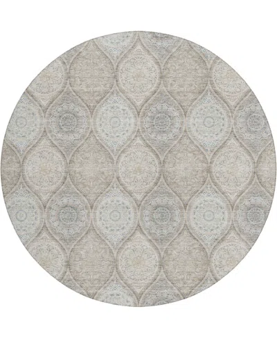 Dalyn Solace Sl1 8'x8' Round Area Rug In Gray