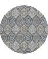 Dalyn Solace Sl1 8'x8' Round Area Rug In Blue