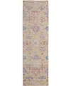 Dalyn Solace Sl10 2'3"x7'6" Runner Area Rug In Pink