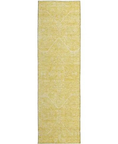 Dalyn Solace Sl12 2'3"x7'6" Runner Area Rug In Yellow