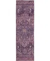 Dalyn Solace Sl14 2'3"x7'6" Runner Area Rug In Purple