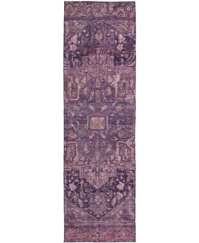 Dalyn Solace Sl14 2'3"x7'6" Runner Area Rug In Purple