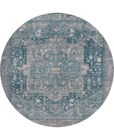 Dalyn Solace Sl14 8'x8' Round Area Rug In Blue