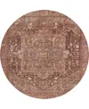 Dalyn Solace Sl14 8'x8' Round Area Rug In Brown