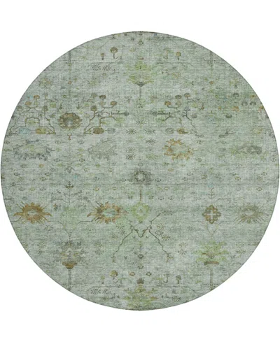 Dalyn Solace Sl4 8'x8' Round Area Rug In Green