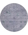Dalyn Solace Sl4 8'x8' Round Area Rug In Purple