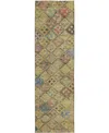 Dalyn Solace Sl6 2'3"x7'6" Runner Area Rug In Green