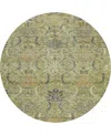 Dalyn Solace Sl7 8'x8' Round Area Rug In Green
