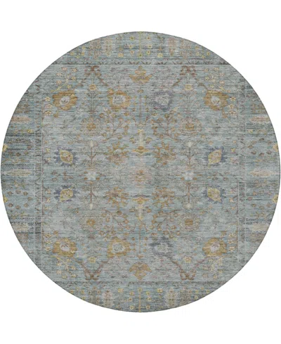 Dalyn Solace Sl9 8'x8' Round Area Rug In Gray