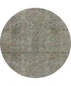 Dalyn Solace Sl9 8'x8' Round Area Rug In Gray