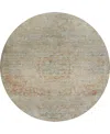 Dalyn Tabrook Tb1 8'x8' Round Area Rug In Brown
