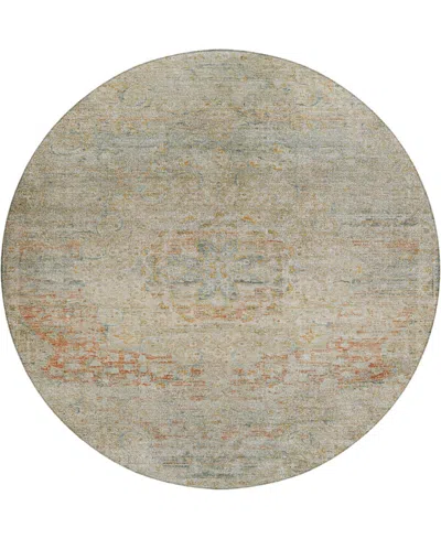 Dalyn Tabrook Tb1 8'x8' Round Area Rug In Brown