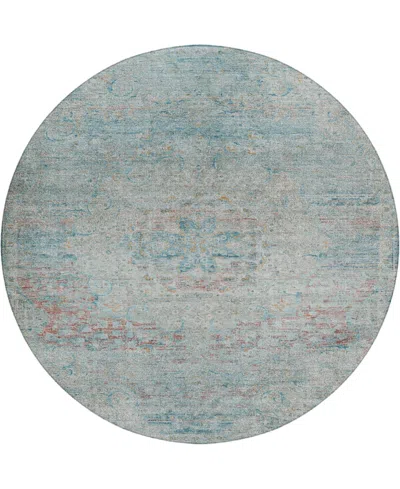 Dalyn Tabrook Tb1 8'x8' Round Area Rug In Blue