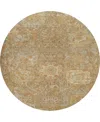 Dalyn Tabrook Tb10 8'x8' Round Area Rug In Brown