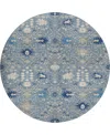 Dalyn Tabrook Tb12 8'x8' Round Area Rug In Blue