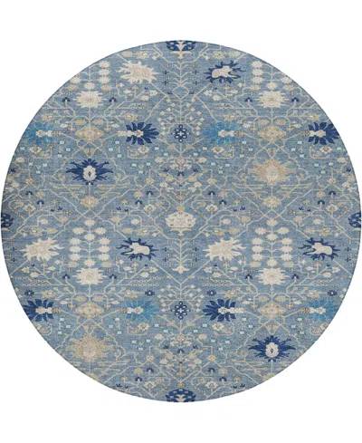 Dalyn Tabrook Tb12 8'x8' Round Area Rug In Blue