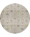 Dalyn Tabrook Tb12 8'x8' Round Area Rug In Neutral
