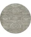 Dalyn Tabrook Tb14 8'x8' Round Area Rug In Gray