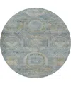 Dalyn Tabrook Tb14 8'x8' Round Area Rug In Blue