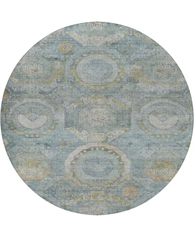 Dalyn Tabrook Tb14 8'x8' Round Area Rug In Blue