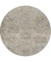 Dalyn Tabrook Tb15 8'x8' Round Area Rug In Gray
