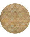 Dalyn Tabrook Tb2 8'x8' Round Area Rug In Brown