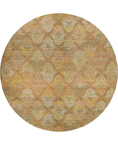 Dalyn Tabrook Tb2 8'x8' Round Area Rug In Brown