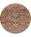 Dalyn Tabrook Tb3 8'x8' Round Area Rug In Brown