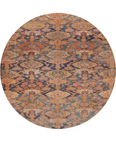 Dalyn Tabrook Tb3 8'x8' Round Area Rug In Brown