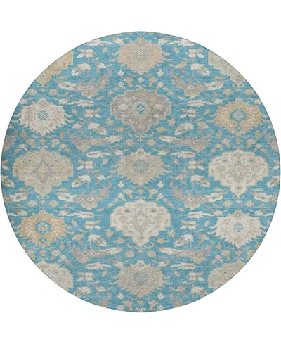 Dalyn Tabrook Tb4 8'x8' Round Area Rug In Blue
