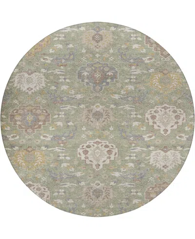 Dalyn Tabrook Tb4 8'x8' Round Area Rug In Green