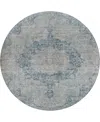 Dalyn Tabrook Tb5 8'x8' Round Area Rug In Blue