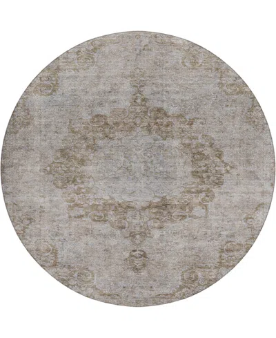 Dalyn Tabrook Tb5 8'x8' Round Area Rug In Brown